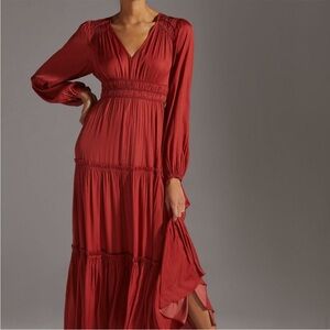 EUC Anthropologie long sleeve maxi dress
